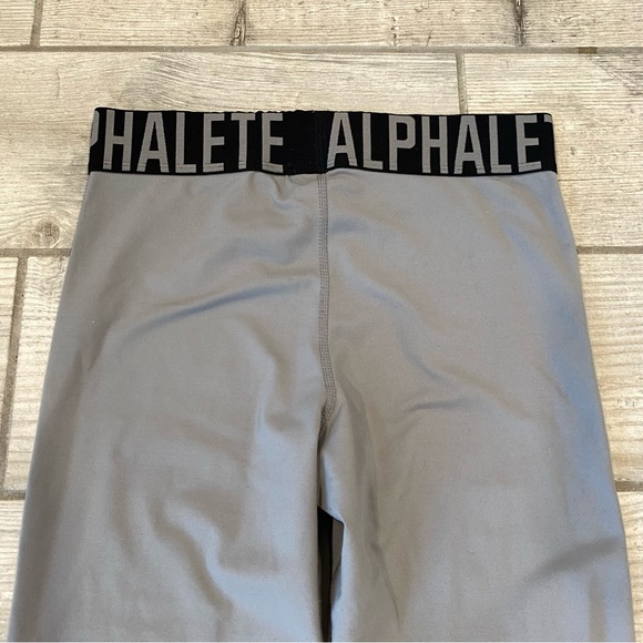 SOLD | Alphalete Gray and Black Cross Set Leggings - Picture 10 of 12